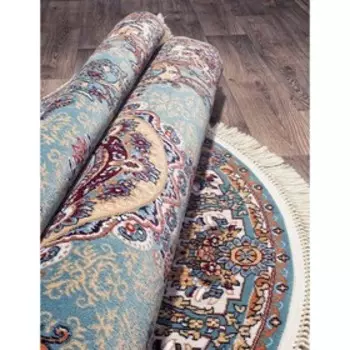 Ковёр овальный Shahreza D728, размер 280x370 см, цвет blue