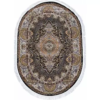 Ковёр овальный Shahreza, размер 120x170 см, дизайн navy