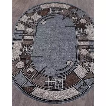 Ковёр овальный Sierra albina 3, размер 60x110 см, цвет blue-brown 2