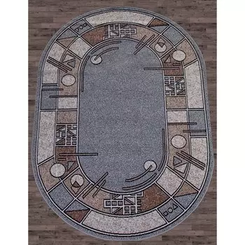 Ковёр овальный Sierra albina 3, размер 300x400 см, цвет blue-brown