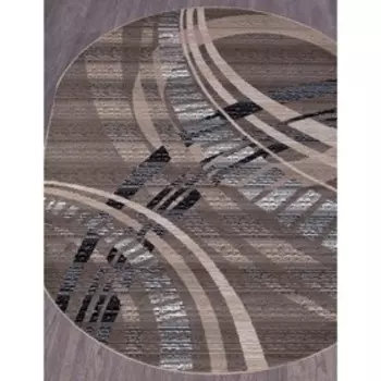 Ковёр овальный Sierra D284, размер 180x250 см, beige-brown 2