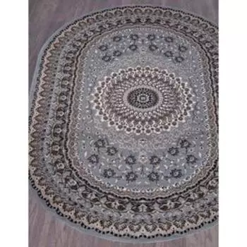 Ковёр овальный Merinos Sierra, размер 100x200 см, цвет blue-brown 2