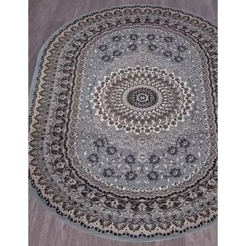 Ковёр овальный Sierra D504, размер 60x110 см, цвет blue-brown 2