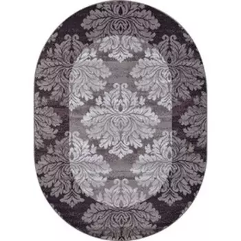 Ковёр овальный Silver D213, размер 80x150 см, цвет gray-purple