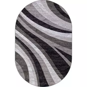 Ковёр овальный Silver d234, размер 180x250 см, цвет gray
