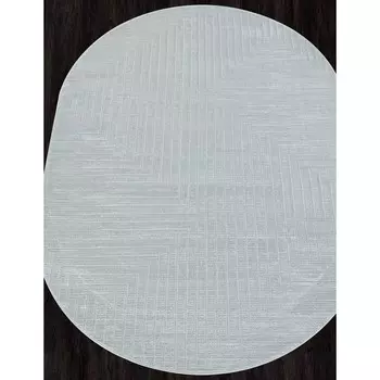 Ковёр овальный Sirocco e256at, размер 160x230 см, цвет l.grey-grey