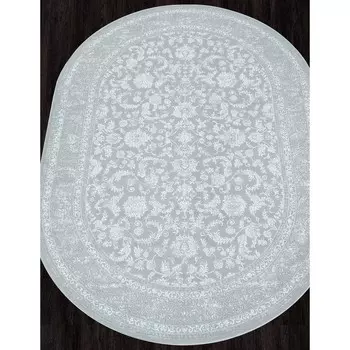 Ковёр овальный Sirocco e365ap, размер 160x230 см, цвет grey-white