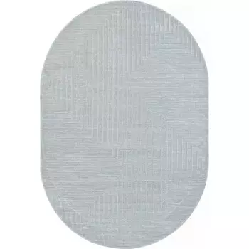 Ковёр овальный Sirocco, размер 100x200 см, дизайн l.grey/grey