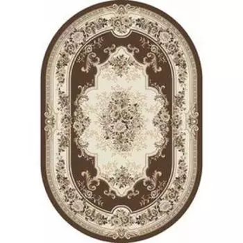 Ковёр овальный Valencia Deluxe 4015, размер 150 х 400 см, цвет brown