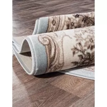 Ковёр овальный Valencia deluxe 4015, размер 300x500 см, цвет l.blue-brown