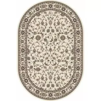 Ковёр овальный Valencia Deluxe d251, размер 80 х 150 см, цвет cream-brown