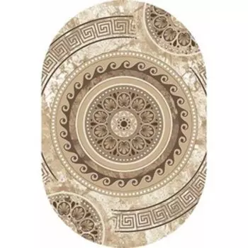 Ковёр овальный Merinos Valencia Deluxe, размер 100x200 см, цвет cream-brown mр