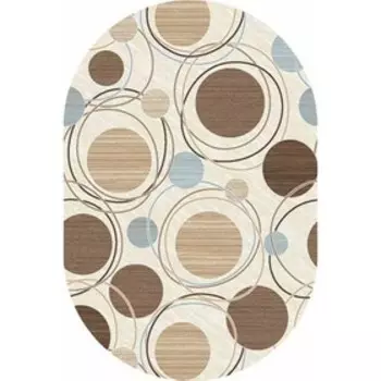 Ковёр овальный Valencia Deluxe d301, размер 200 х 300 см, цвет cream-brown