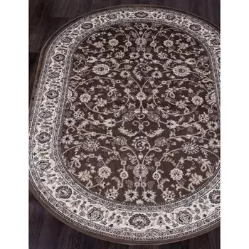 Ковёр овальный Valencia deluxe, размер 100x200 см, цвет brown