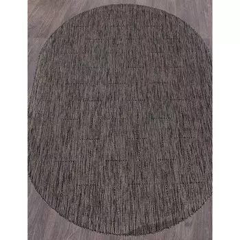 Ковёр овальный Vegas, размер 120x170 см, цвет d.gray-black