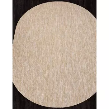 Ковёр овальный Vegas S113, размер 100x200 см, цвет beige