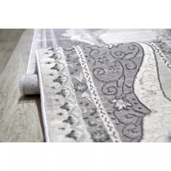 Ковёр прямоугольный Amatis Lux 36564A, размер 250x500 см, цвет grey / grey