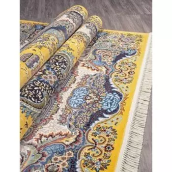 Ковёр прямоугольный Aravia 6807, размер 160x300 см, цвет yellow