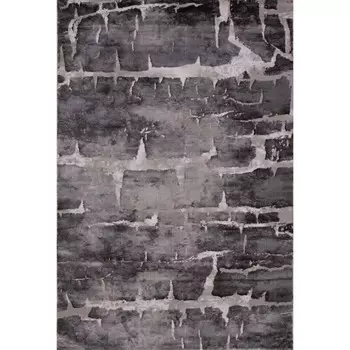 Ковёр прямоугольный Arda Tempo, размер 200x400 см, цвет c.poly l.grey/d.grey