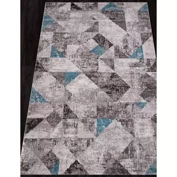 Ковёр прямоугольный Arda Tempo, размер 240x340 см, цвет c.poly grey/l.blue