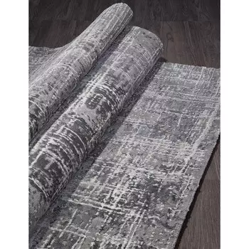 Ковёр прямоугольный Armina 04028G, размер 80x150 см, цвет grey / grey