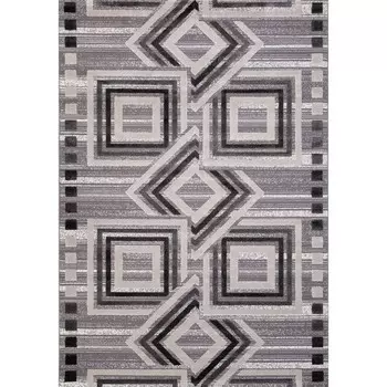 Ковёр прямоугольный Efor Eclipse, размер 160x230 см, цвет white/d.gray