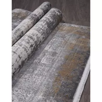 Ковёр прямоугольный Elexsus olimpos y5073f, размер 300x500 см, цвет grey/grey