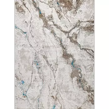 Ковёр прямоугольный Eliza 38552A, размер 400x600 см, цвет blue fls/cream fls