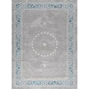 Ковёр прямоугольный ELIZA, размер 200x290 см, дизайн blue fls/cream fls