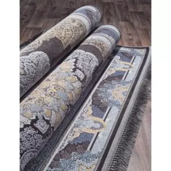 Ковёр прямоугольный Farsi 1200 266, размер 200x300 см, цвет dark gray