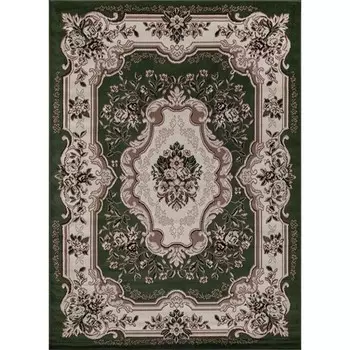 Ковёр прямоугольный Gavana D017, размер 60x110 см, цвет green