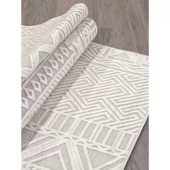 Ковёр прямоугольный Genova 938558, размер 100x140 см, цвет 696962