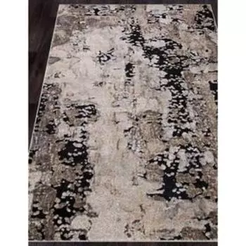 Ковёр прямоугольный Ibiza 4086, размер 80x150 см, цвет beige-black