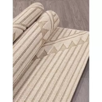 Ковёр прямоугольный Indigo 23332a, размер 120x180 см, цвет white/yellow