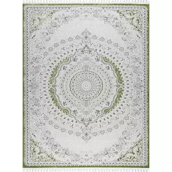 Ковёр прямоугольный Kirmanshah 38861A, размер 200x400 см, цвет green/green