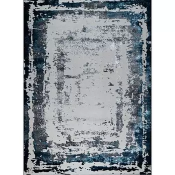 Ковёр прямоугольный Kleopatra 36897J, размер 150x300 см, цвет blue fls/l.grey