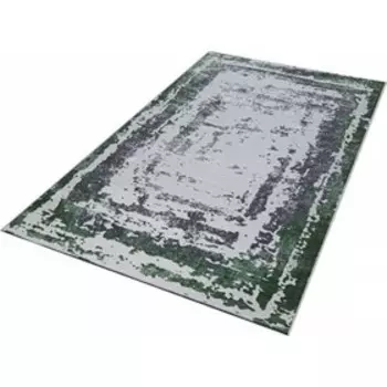 Ковёр прямоугольный Kleopatra 36897J, размер 80x150 см, цвет green fls/l.grey