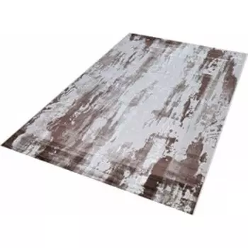 Ковёр прямоугольный Kleopatra 37107A, размер 80x150 см, цвет brown/d.beige