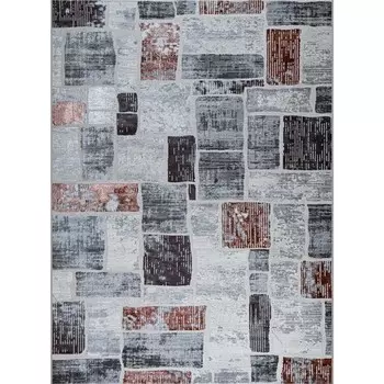 Ковёр прямоугольный Kleopatra 38471A, размер 80x150 см, цвет rose fls/l.grey
