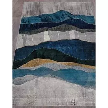 Ковёр прямоугольный London d826, размер 240x340 см, цвет gray-blue