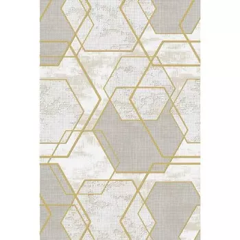 Ковёр прямоугольный Luxor 526, размер 100х300 см, цвет cokme_krem/gold