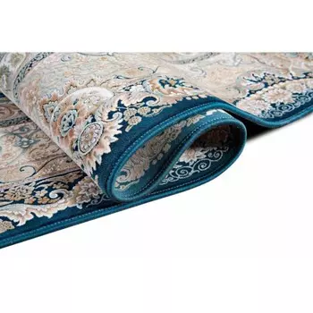 Ковёр прямоугольный Mashad 1500 G139, размер 200x400 см, цвет d.blue
