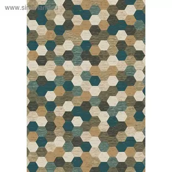 Ковёр прямоугольный Matrix D579, размер 200 х 290 см, цвет beige-blue