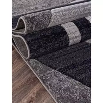 Ковёр прямоугольный Mega carving d264, размер 100x200 см, цвет gray