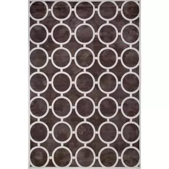 Ковёр прямоугольный Merinos Sierra, размер 200x400 см, цвет brown-cream 2