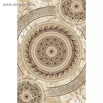 Ковёр прямоугольный Merinos Valencia Deluxe, размер 100x200 см, цвет cream-brown mр