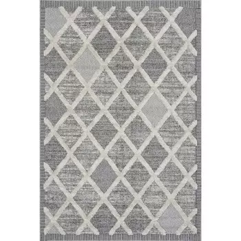 Ковёр прямоугольный Milat Tunis, размер 114x180 см, цвет white/l.gray