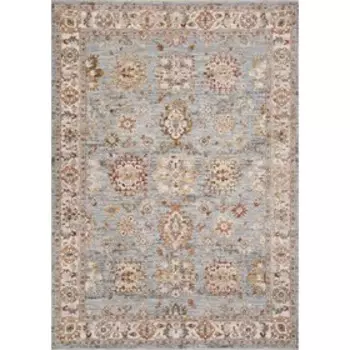 Ковёр прямоугольный Lysandra Hali Mumbai, размер 360x240 см, цвет light blue