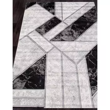 Ковёр прямоугольный Omega, размер 200x400 см, цвет silver/silver