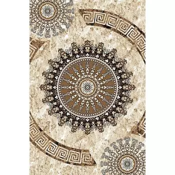 Ковёр прямоугольный Oscar 025, размер 100х200 см, цвет beige/lbrown